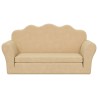Canapé-lit pour enfants 2 places crème peluche douce 561619561619