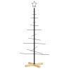 Arbre de Noël en métal avec base en bois noir 120 cm 561624561624