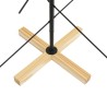 Arbre de Noël en métal avec base en bois noir 120 cm 561624561624