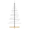 Arbre de Noël en métal avec base en bois noir 150 cm 561625561625