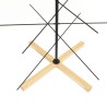 Arbre de Noël en métal avec base en bois noir 150 cm 561625561625