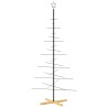 Arbre de Noël en métal avec base en bois noir 180 cm 561626561626