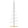 Arbre de Noël en métal avec base en bois noir 180 cm 561626561626