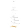 Arbre de Noël en métal avec base en bois noir 180 cm 561626561626