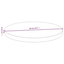 Dessus de table Ø60x4 cm bambou 561632561632