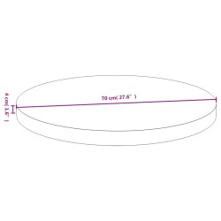 Dessus de table Ø70x4 cm bambou 561634561634