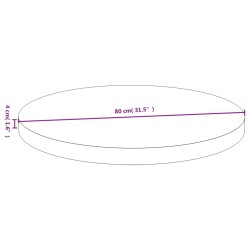 Dessus de table Ø80x4 cm bambou 561637561637