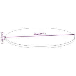 Dessus de table Ø60x1,5 cm bambou 561641561641