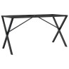 Pieds de table à manger cadre en X 120x60x73 cm acier 561643561643
