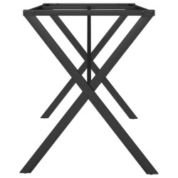 Pieds de table à manger cadre en X 120x60x73 cm acier 561643561643