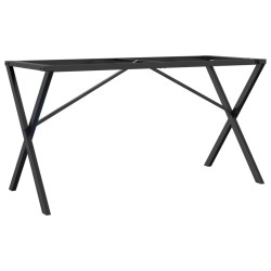Pieds de table à manger cadre en X 120x60x73 cm acier 561643561643