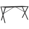 Pieds de table à manger cadre en X 120x60x73 cm acier 561643561643