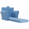 Canapé-lit pour enfants bleu peluche douce 561644561644