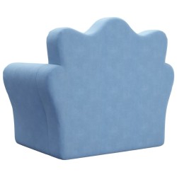 Canapé-lit pour enfants bleu peluche douce 561644561644