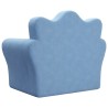 Canapé-lit pour enfants bleu peluche douce 561644561644