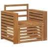 Ensemble de canapés d'extérieur Naturel 79 x 63 x 73 cm 561645561645