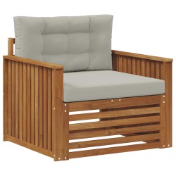 Canapé d’extérieur Bois d'acacia massif et polyester 561646561646
