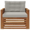 Canapé d’extérieur Bois d'acacia massif et polyester 561646561646