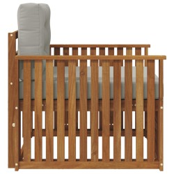 Canapé d’extérieur Bois d'acacia massif et polyester 561646561646
