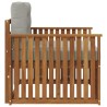Canapé d’extérieur Bois d'acacia massif et polyester 561646561646