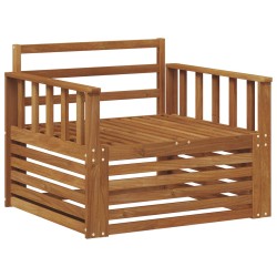2 Pièce Canapé avec Accoudoirs Bois d'Acacia Massif Naturel 561648561648