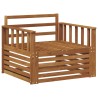 2 Pièce Canapé avec Accoudoirs Bois d'Acacia Massif Naturel 561648561648