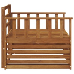 2 Pièce Canapé avec Accoudoirs Bois d'Acacia Massif Naturel 561648561648