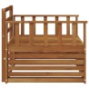 2 Pièce Canapé avec Accoudoirs Bois d'Acacia Massif Naturel 561648561648