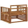2 Pièce Canapé avec Accoudoirs Bois d'Acacia Massif Naturel 561648561648