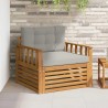 Canapé d’extérieur Bois d'acacia massif et polyester 561650561650