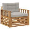 Canapé d’extérieur Bois d'acacia massif et polyester 561650561650