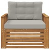 Canapé d’extérieur Bois d'acacia massif et polyester 561650561650