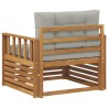 Canapé d’extérieur Bois d'acacia massif et polyester 561650561650