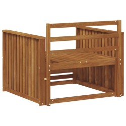 2 Pièce Canapé avec Accoudoirs Bois d'Acacia Massif Naturel 561653561653