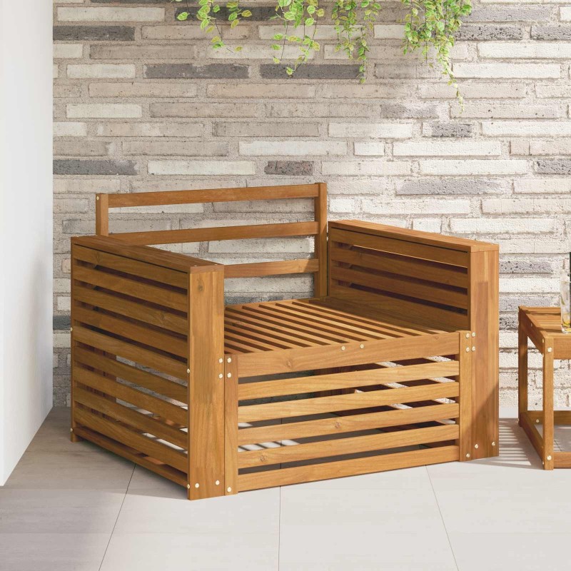 2 Pièce Canapé avec Accoudoirs Bois d'Acacia Massif Naturel 561657561657