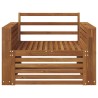 2 Pièce Canapé avec Accoudoirs Bois d'Acacia Massif Naturel 561657561657