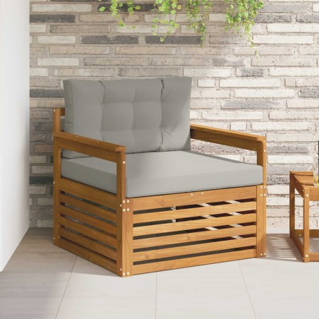 Canapé d’extérieur Bois d'acacia massif et polyester 561658561658