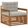 Canapé d’extérieur Bois d'acacia massif et polyester 561658561658