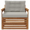 Canapé d’extérieur Bois d'acacia massif et polyester 561658561658