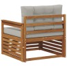 Canapé d’extérieur Bois d'acacia massif et polyester 561658561658