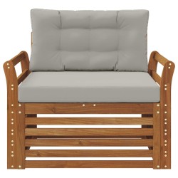 Canapé d’extérieur Bois d'acacia massif et polyester 561669561669