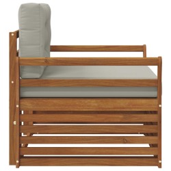 Canapé d’extérieur Bois d'acacia massif et polyester 561669561669