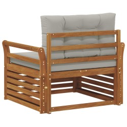 Canapé d’extérieur Bois d'acacia massif et polyester 561669561669