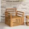 Ensemble de canapés d'extérieur Naturel 75,5 x 63 x 73 cm 561679561679