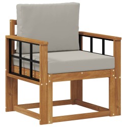 Canapé d’extérieur Bois d'acacia massif et polyester 561703561703