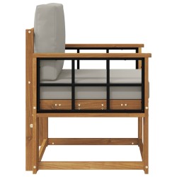 Canapé d’extérieur Bois d'acacia massif et polyester 561703561703