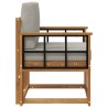 Canapé d’extérieur Bois d'acacia massif et polyester 561703561703