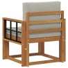 Canapé d’extérieur Bois d'acacia massif et polyester 561703561703