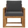 Canapé d’extérieur Bois d'acacia massif et polyester Naturel 561704561704
