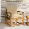 Canapé d’extérieur Bois d'acacia massif et polyester Naturel 561705561705